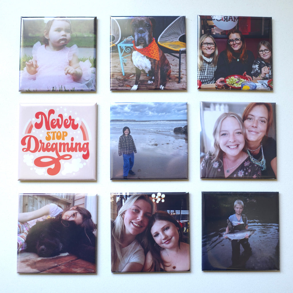 2.5" x 2.5" Custom Photo Magnet—9 Pack